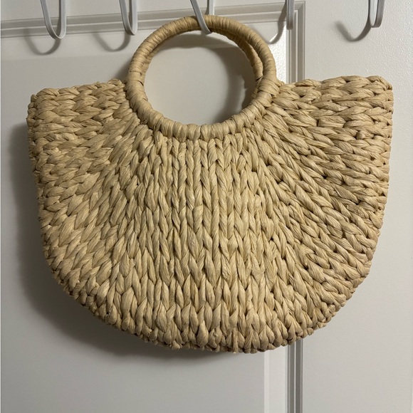 L'OCCITANE Handbags - L'OCCITANE Tan Woven Tote Bag
